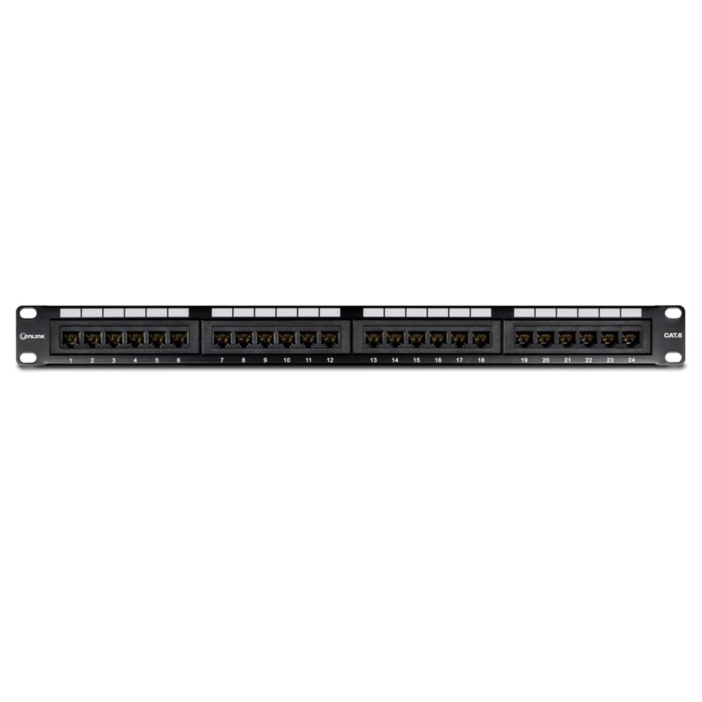[PN-UTP624] Onlink - Patch Panel 24 Puertos 19" 1U Categoria 6