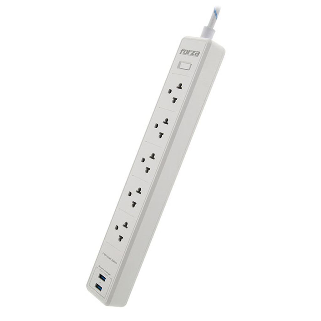 [FSP-512USBW] Forza - Protector Contra Sobretensiones 12001540W, 120V-240V 5 Salidas