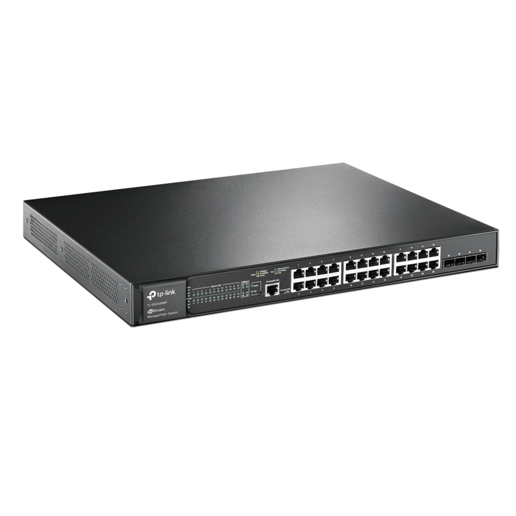 [TL-SG3428MP] TP-Link - Switch Administrable JetStream de 28 puertos Gigabit L2 con PoE+ de 24 puertos