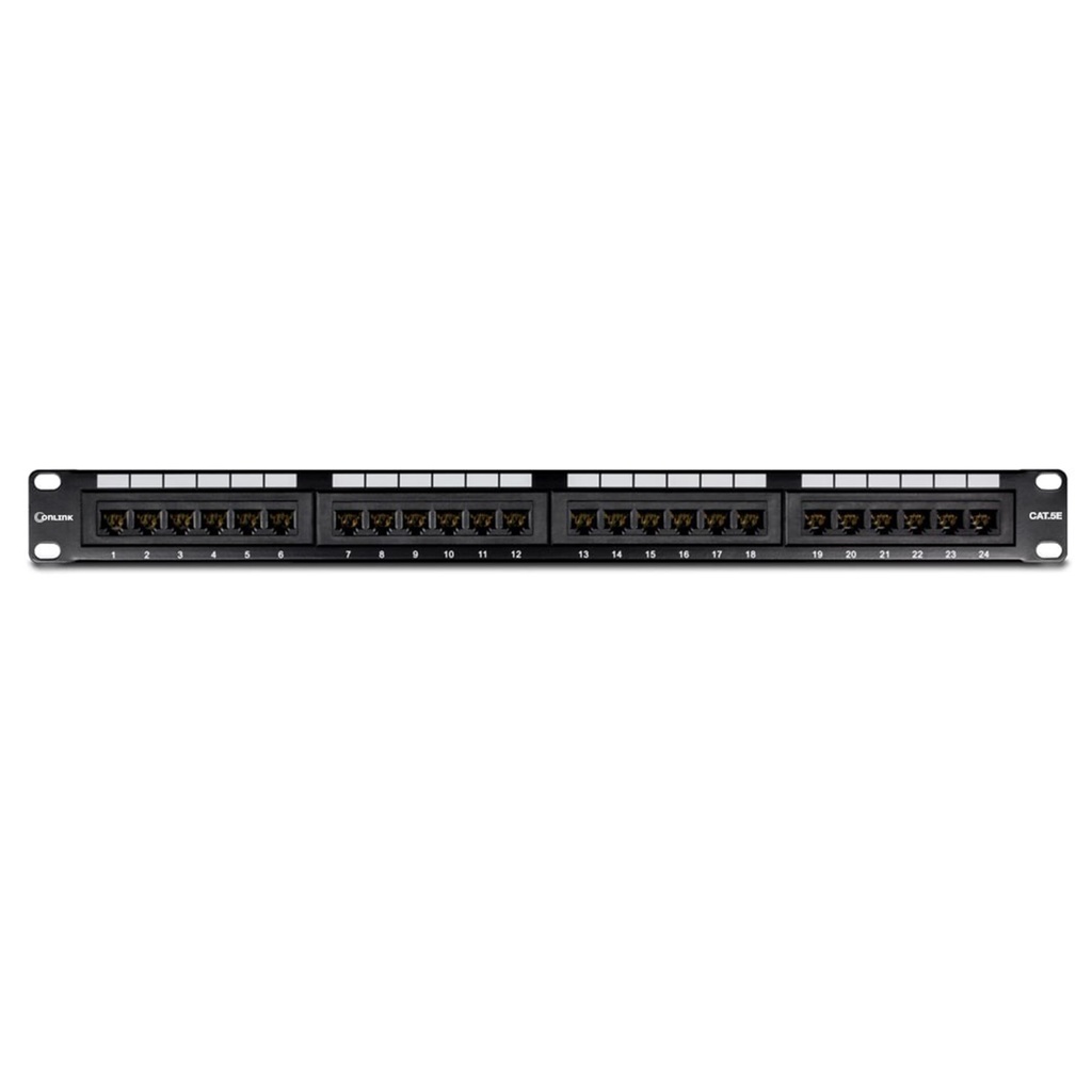 [PN-UTP5E24] Onlink - Patch Panel 24 Puertos 19" 1U Categoria 5E