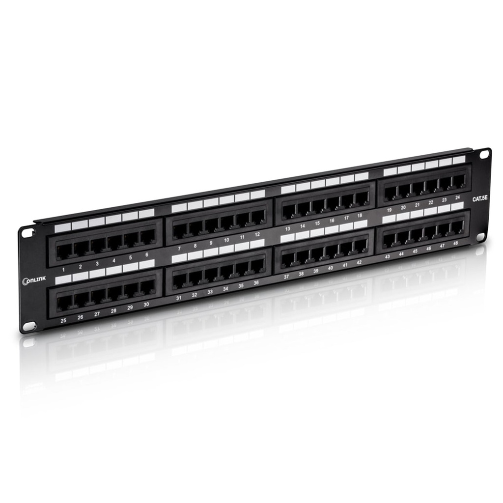[PN-UTP5E48] Onlink - Patch Panel 48 Puertos 19" 2U Categoria 5E
