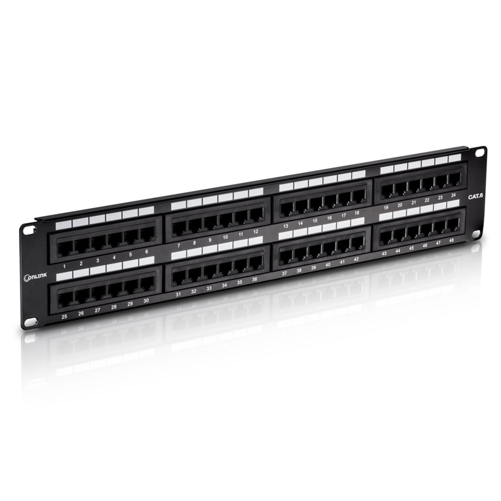 [PN-UTP648] Onlink - Patch Panel 48 Puertos 19" 2U Categoria 6