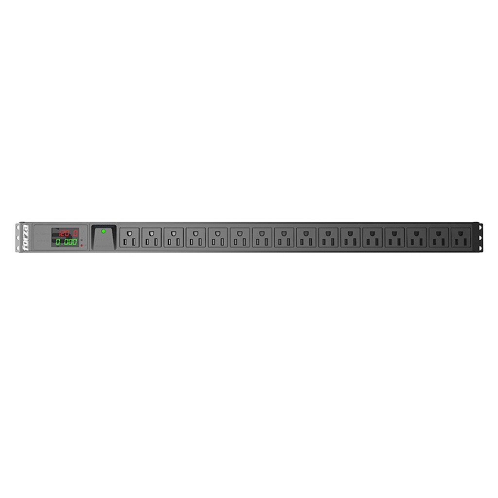 [FDP-1611M0U] Forza - Regleta Inteligente PDU para RackMedible 1800W, 16 tomas, 0U, 110V