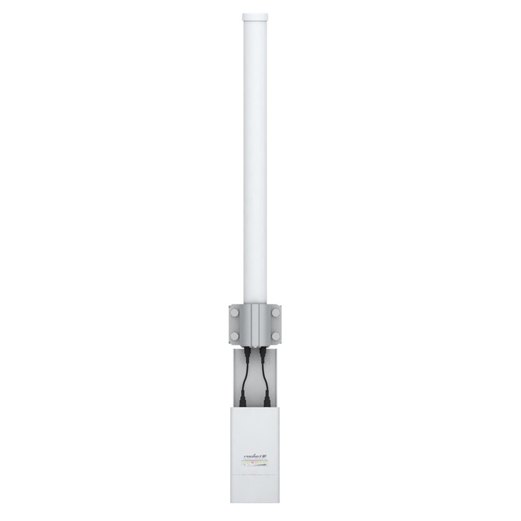 [AMO-5G13] Ubiquiti - Antena Omnidireccional Cobertura de 360° Doble polaridad MIMO 2x2 Frecuencia 5 GHz [5.45-5.85 GHz] de 13 dBi