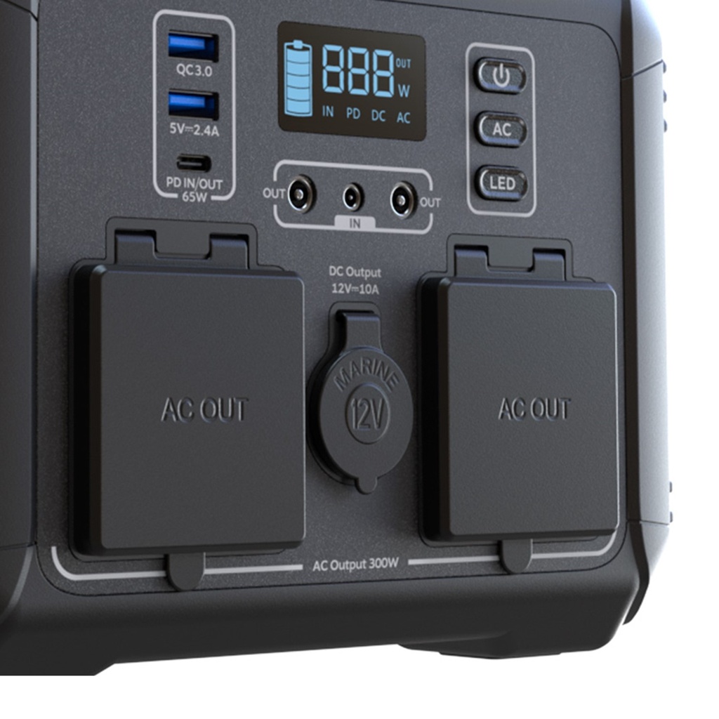 [FPP-T300] Forza - Titan 300W Generador eléctrico portátil 110V/120V 2AC/6DC