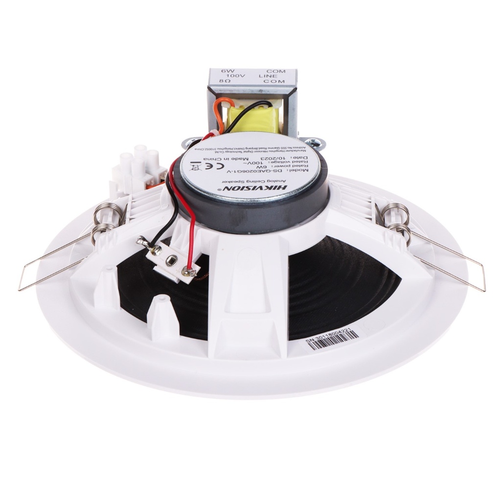 [DS-QAE0206G1E-V] Hikvision - Altavoz de Techo Analógico 6W