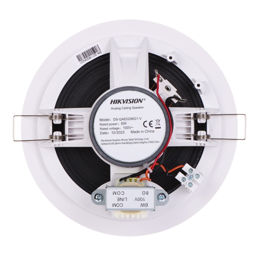 [DS-QAE0206G1E-V] Hikvision - Altavoz de Techo Analógico 6W