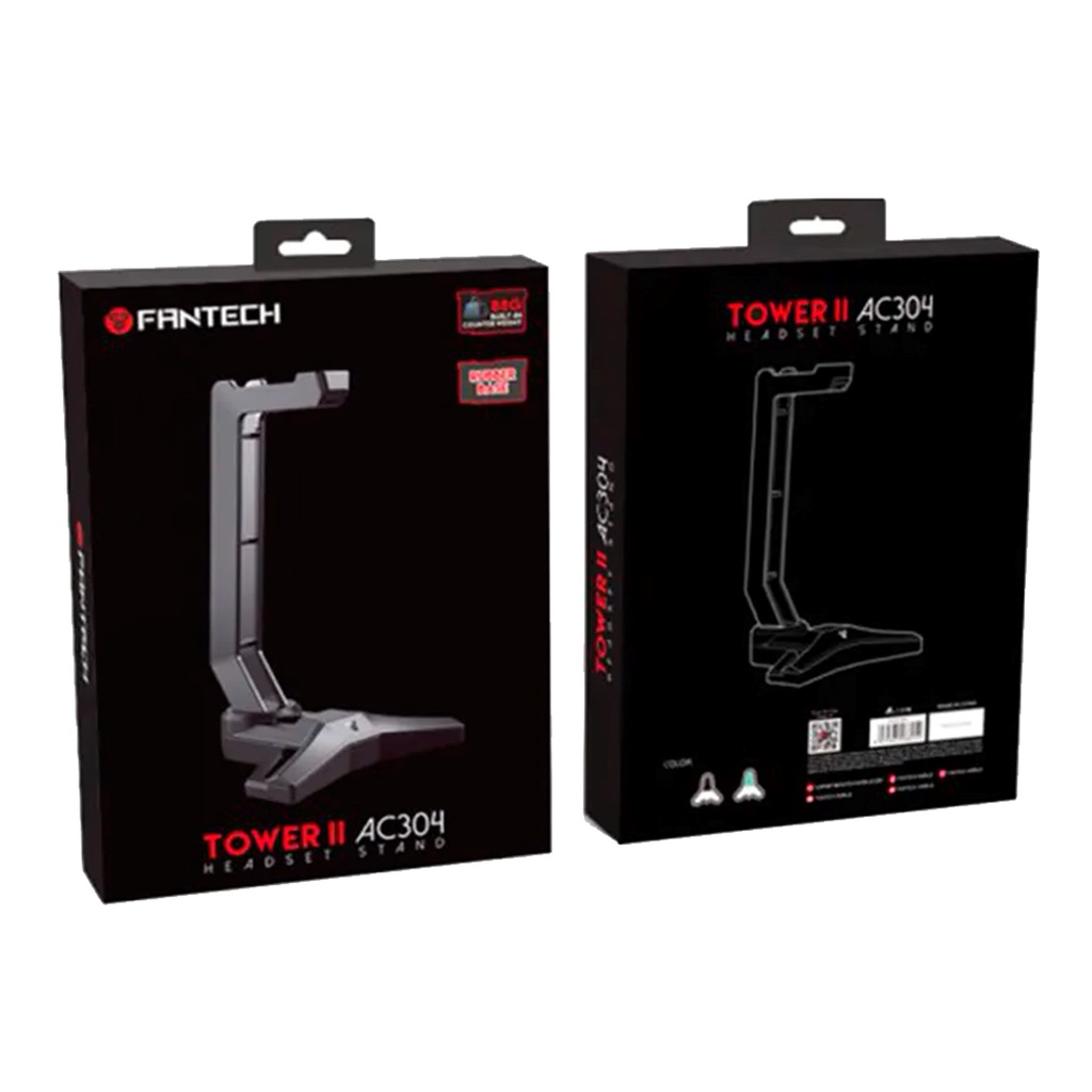 [AC304-BLACK] Fantech - Soporte para Audifonos de Torre II Negro