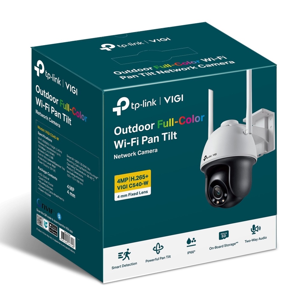 [C540-W-4] Vigi by TP-Link - Cámara PT de red con giro e inclinacion para exteriores [4MP]