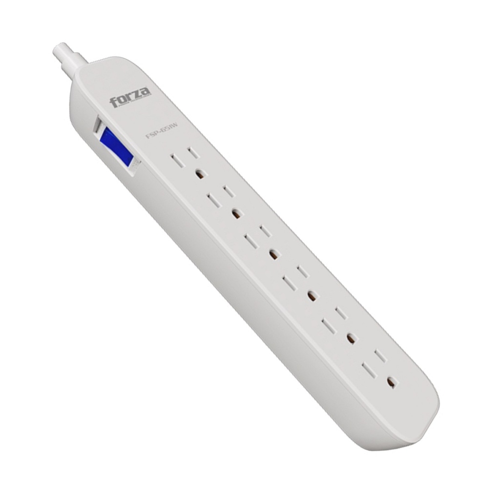 [FSP-651W] Forza - Protector de Sobretension 1625W/1000J 120V/240V [6] Tomas