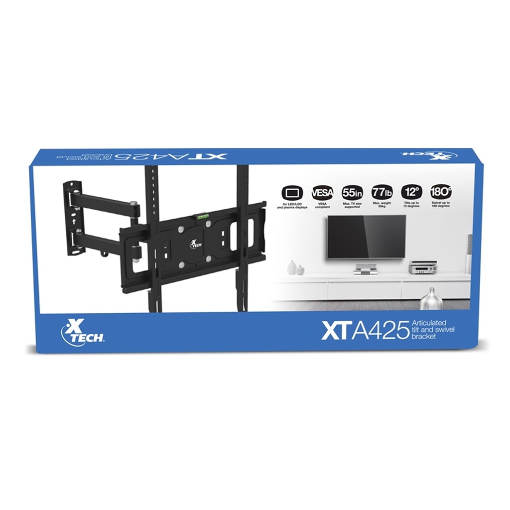[XTA-425] Xtech - Base de Pared Para TV 32-55 Pulgadas