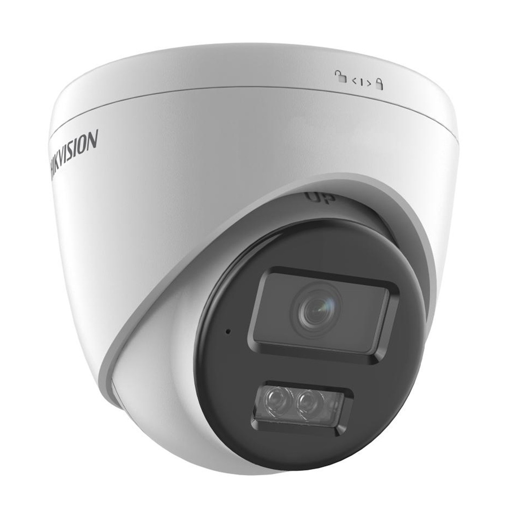 [DS-2CD1363G2-LIUF(2.8mm)(O-STD)] Hikvision - Cámara de Red Fija Domo Fija con Luz Hibrida Inteligente 6MP