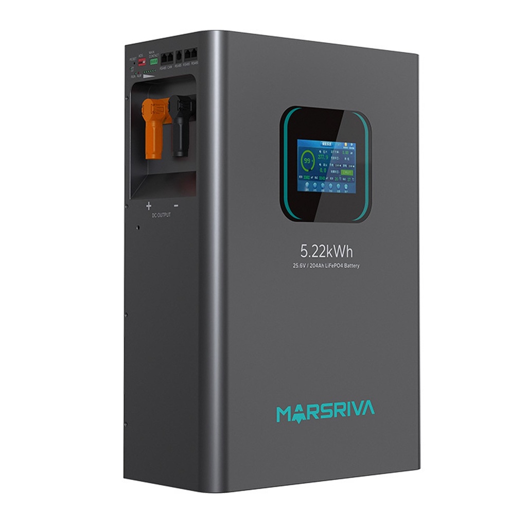 [MR-LFP24-200-WMD] Marsriva - Bateria de litio LiFePO4 de 24 V 200 Ah