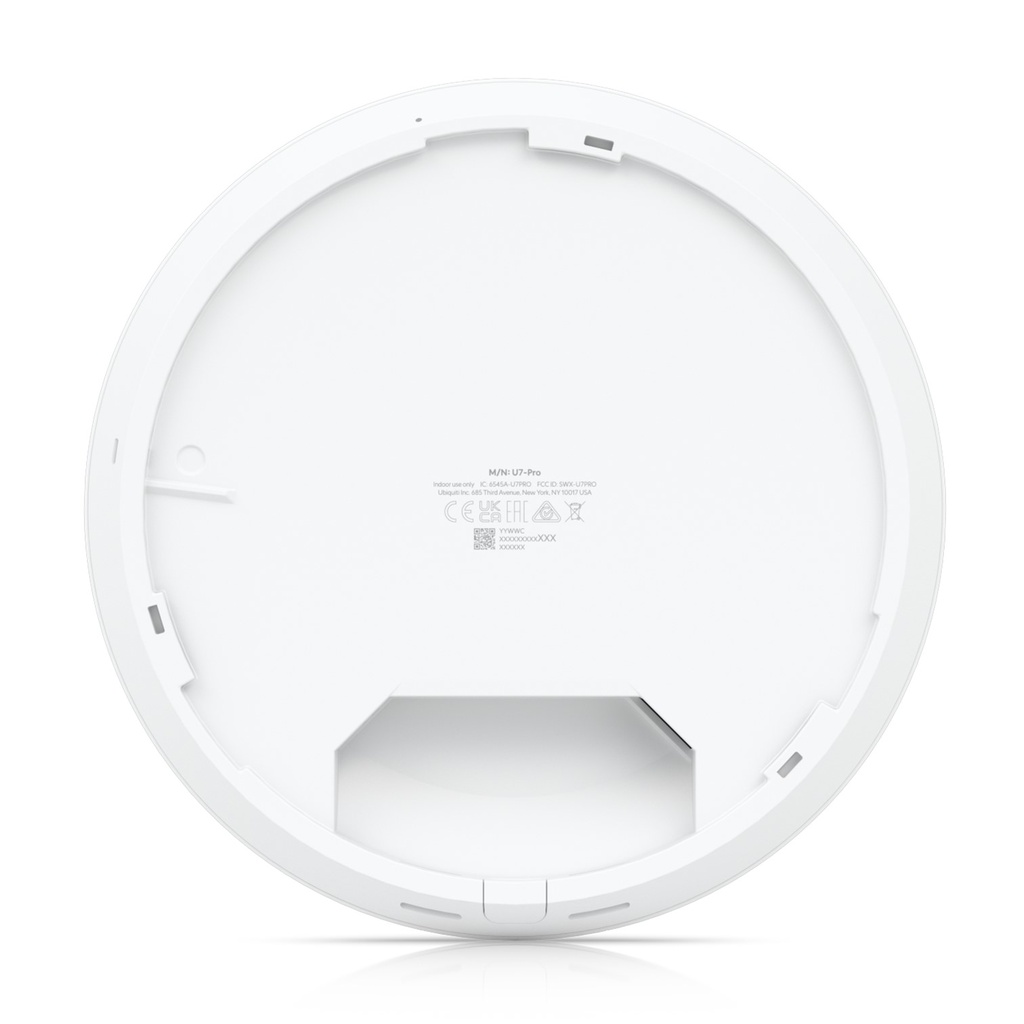 [U7-Pro] Ubiquiti - Punto de Acceso Wifi-7 con 3 Radios Compatible con 6Ghz hasta 140m2 de Cobertura