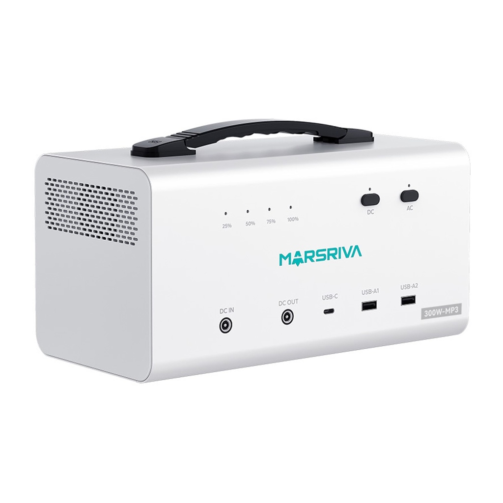 [MP3] Marsriva - Estacion de Poder Portatil 300W [153.6WH/12.8V/12000MAH]