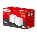 [HALO-H60X-2PACK] Mercusys - Router Inalambrico Wi-Fi 6 Doble Banda Mesh AX1500 [2 Unidades]