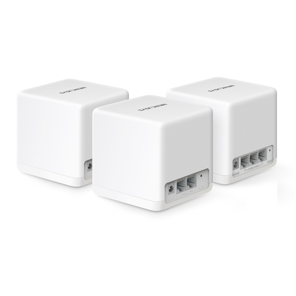 [HALO-H60X-3PACK] Mercusys - Router Inalambrico Wi-Fi 6 Doble Banda Mesh AX1500 [3 Unidades]