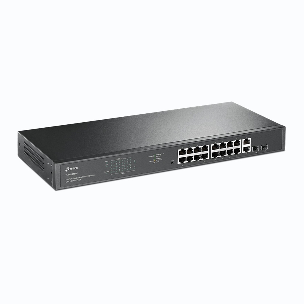 [TL-SG1218MP] TP-Link - Switch de Montaje en Bastidor Gigabit de 18 Puertos con 16 Puertos PoE +