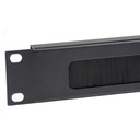 [STC-R-BP-1U] STC - Panel Organizador Pasa Cables de Cepillo 1U 19"