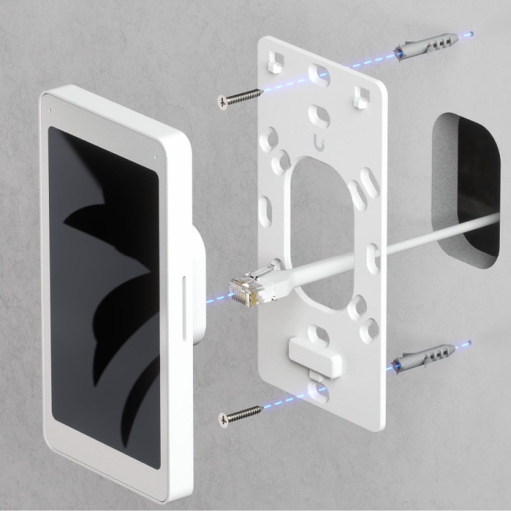 [UA-Intercom-Viewer-3] Ubiquiti - UniFi Intercom Viewer Monitor que se Vincula a UA-INTERCOM Pantalla Táctil de 5" POE Montaje en Pared [3-Pack]