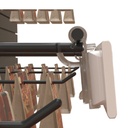 [DHI-ESL-BH01] Dahua - Soporte ESL Ajustable para Ganchos en T Compatible: E015A, E015C, E018A, E021A, E021C, E021C-F, E026A, E026C, E026C-F, E029A, E029C [32x48x23.1mm] Adecuado para Varillas con Diámetro de 5-7.5mm con Bisagra para la Funcionalidad Abatible Material PC