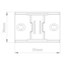 [DHI-ESL-BH08] Dahua - Soporte ESL con Cinta Adhesiva y Orificios de Montaje Compatible: E015A, E015C, E018A, E021A, E021C, E021C-F, E026A, E026C, E026C-F, E029A, E029C, E037CN, E042A, E042B-PN [55x38x10mm] Material PC