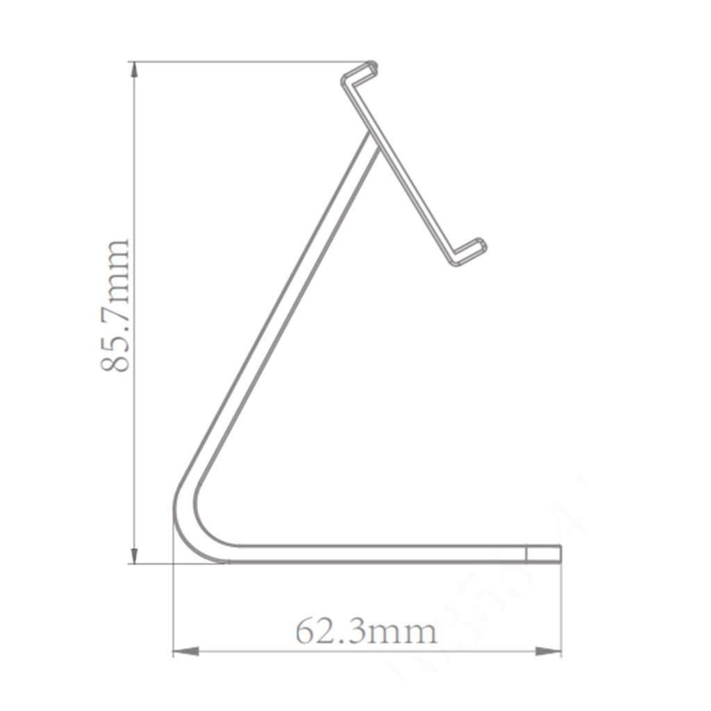 [DHI-ESL-BT05] Dahua - Soporte ESL de Mesa Compatible: E042A, E042B-PN [61.6x62.3x84.6mm] Material PC