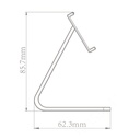 [DHI-ESL-BT05] Dahua - Soporte ESL de Mesa Compatible: E042A, E042B-PN [61.6x62.3x84.6mm] Material PC