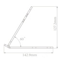 [DHI-ESL-BT03] Dahua - Soporte ESL de Mesa Compatible: E102A-N [121.6x125.4x107.5mm] Material Acrílico