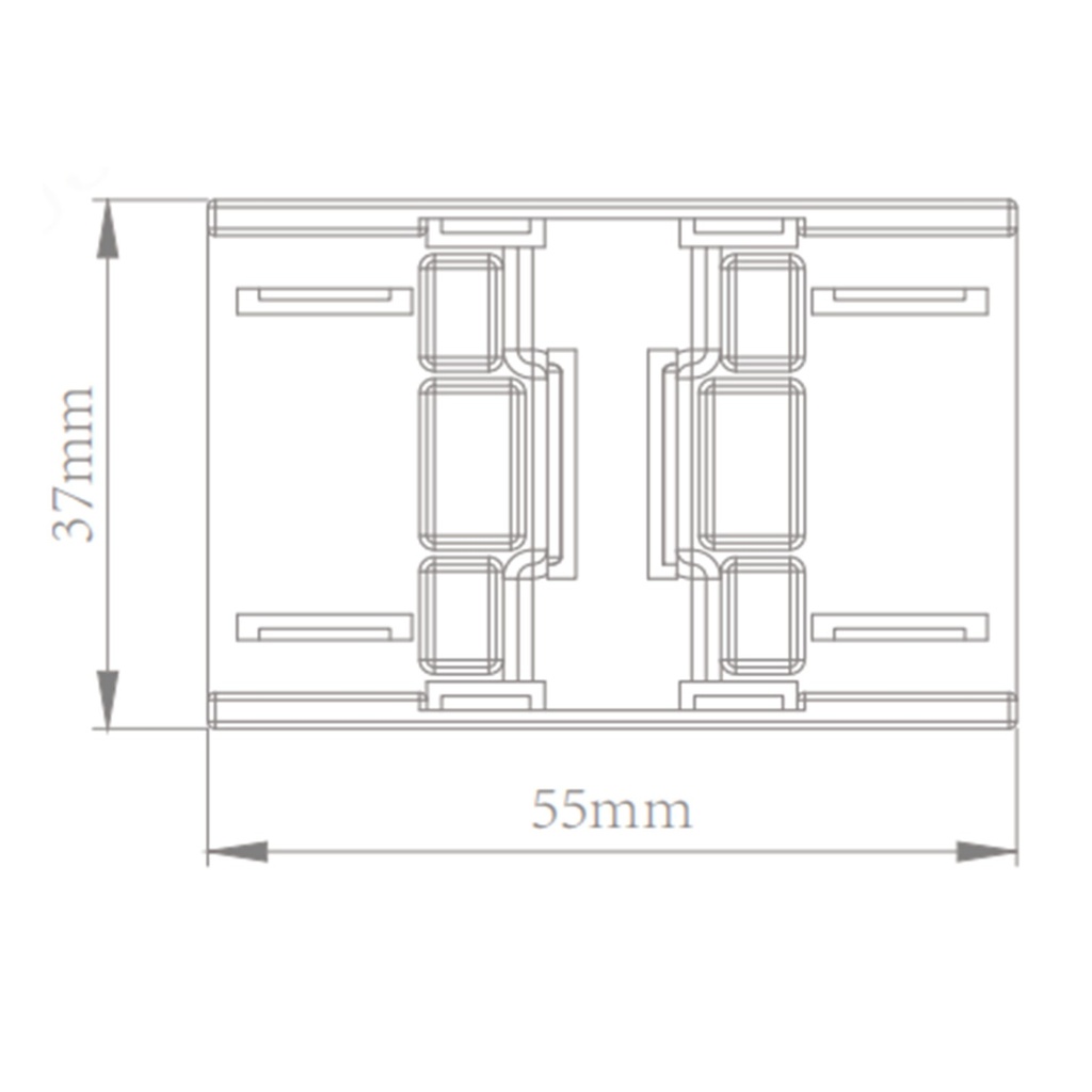 [DHI-ESL-BH09] Dahua - Soporte ESL Magnética Compatible: E015A, E015C, E018A, E021A, E021C, E021C-F, E026A, E026C, E026C-F, E029A, E029C, E037C-N, E042A, E042B-PN [55x38x10mm] Material ABS/Imán