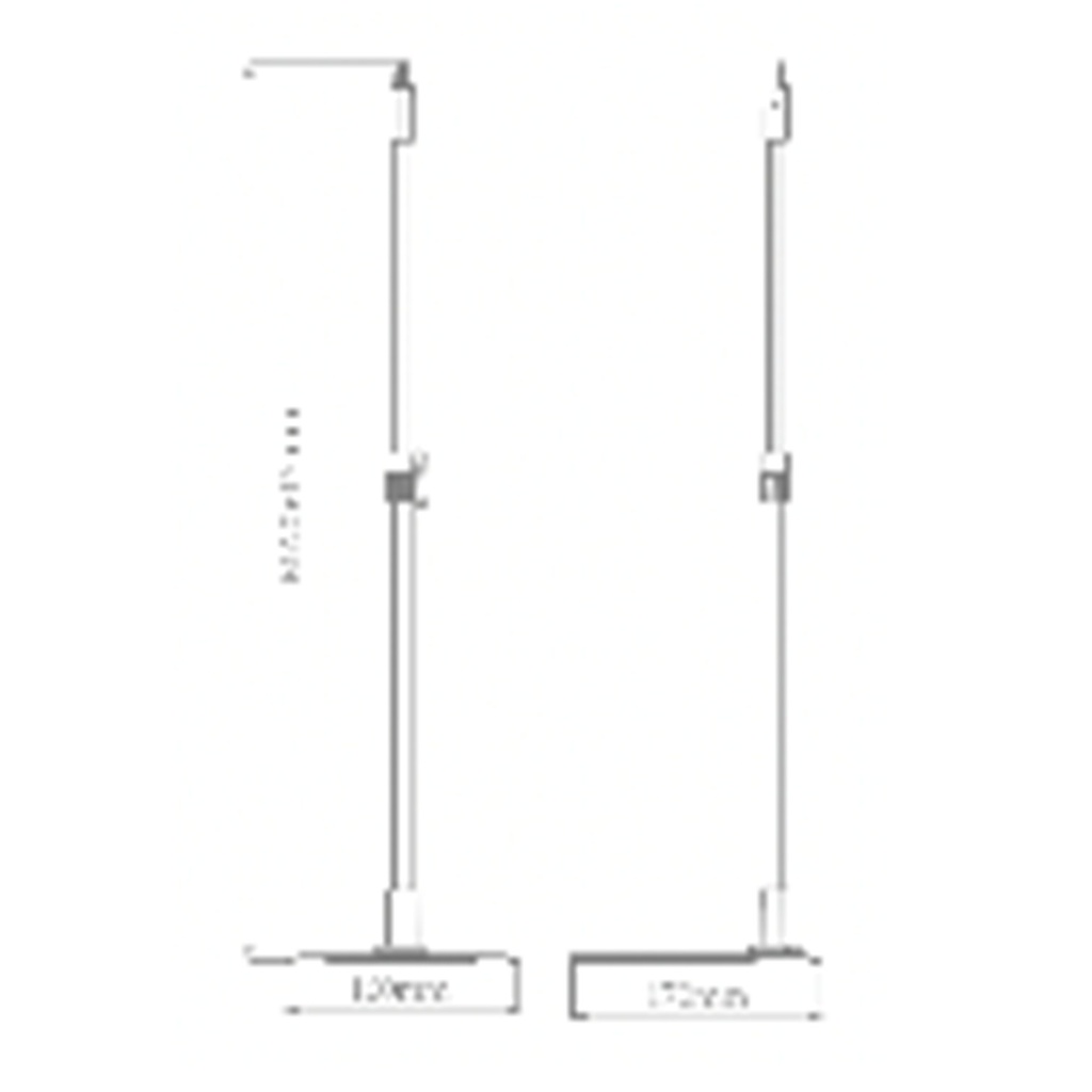 [DHI-ESL-BT01] Dahua - Soporte ESL de Piso Compatible: E042A, E058A-N, E102A-N [180x160x500mm] Material Aluminio 6063/ABS/SUS304