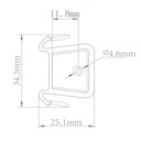 [DHI-ESL-BC06] Dahua - Soporte ESL de Letrero de Promoción con Riel de Abrazadera [34.6x25.1x13mm] Material ABS