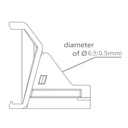 [DHI-ESL-BH05] Dahua - Soporte ESL para Gancho en U Compatible: E015A, E015C, E018A, E021A, E021C, E021C-F, E026A, E026C, E026C-F, E029A, E029C, E037C-N, E042A, E042B-PN [32x35x38mm] Material ABS