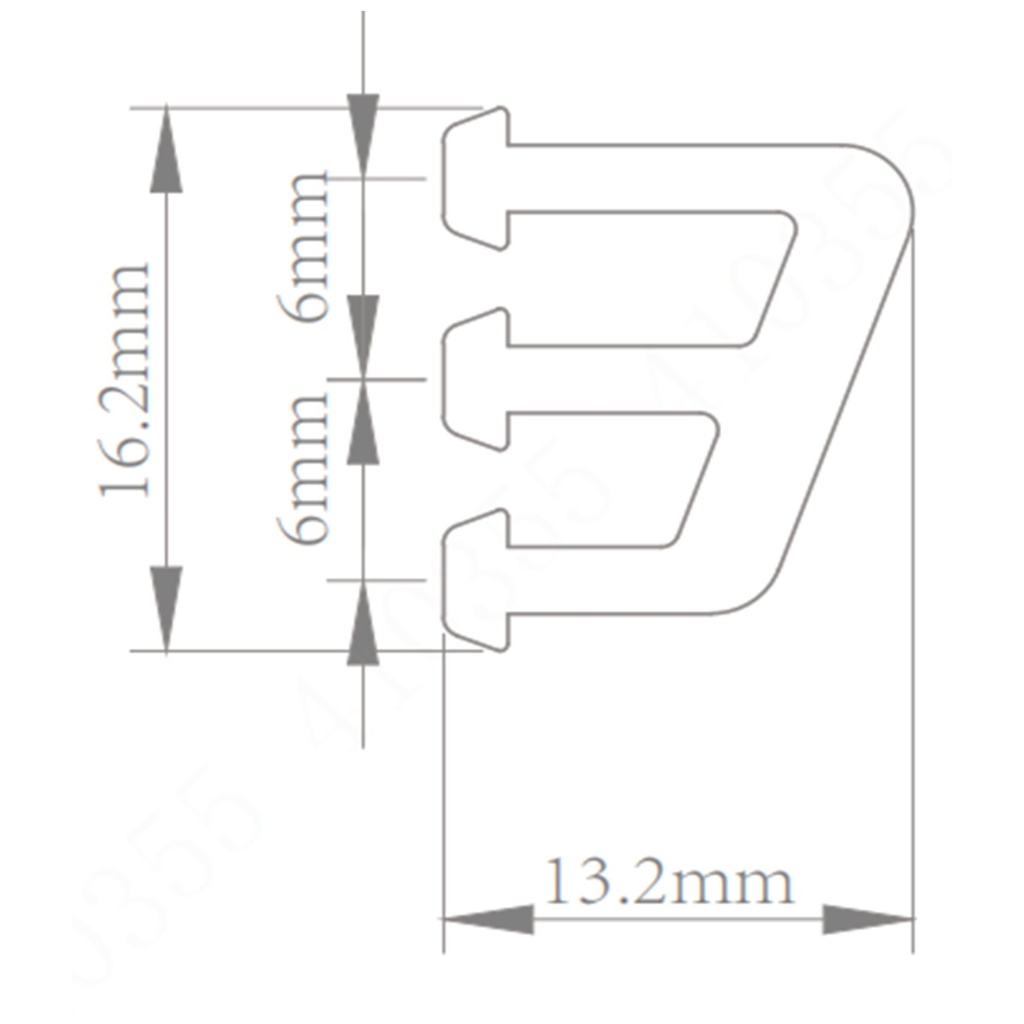 [DHI-ESL-BA03] Dahua - Carril Adaptador de Angulo [16.2x13.2x23mm] Material PC