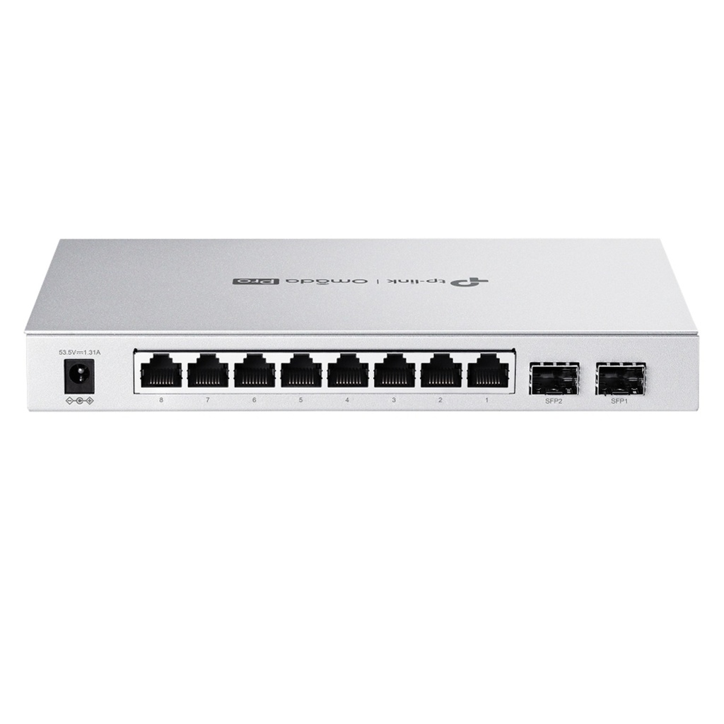 [S4500-8GP2F] TP-Link - Switch Smart 8 Puertos PoE+ Gigabit con 2 Puertos SFP Omada Pro