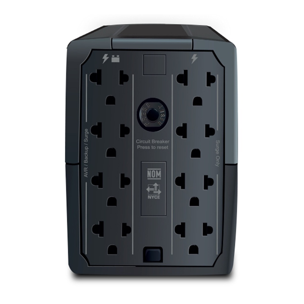 [R-UPR508] CDP - UPS 500VA 250W 110V [8] Tomas Protegidas [4 en Reserva]