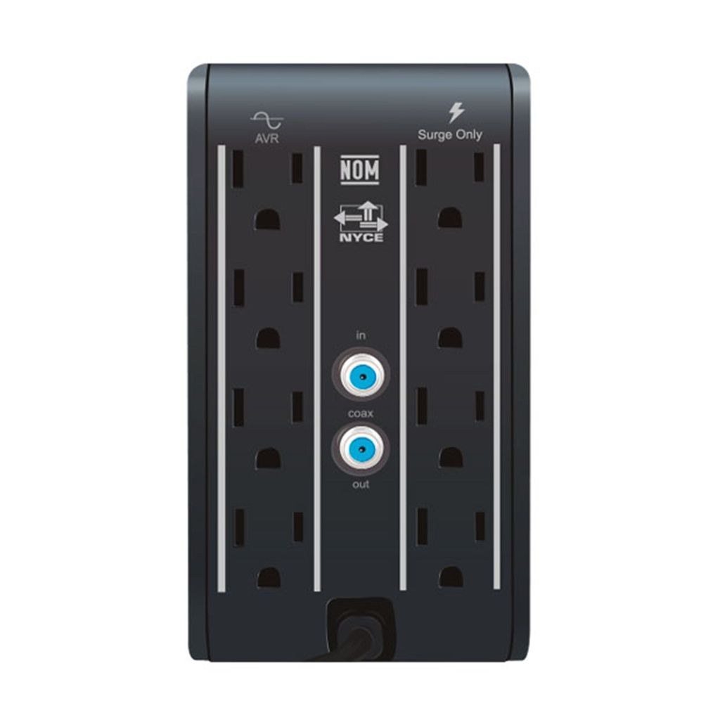 [R2C-AVR1008] CDP - Regulador de Voltaje Automático de 1000Va 4 Salidas Reguladas NEMA 5-15