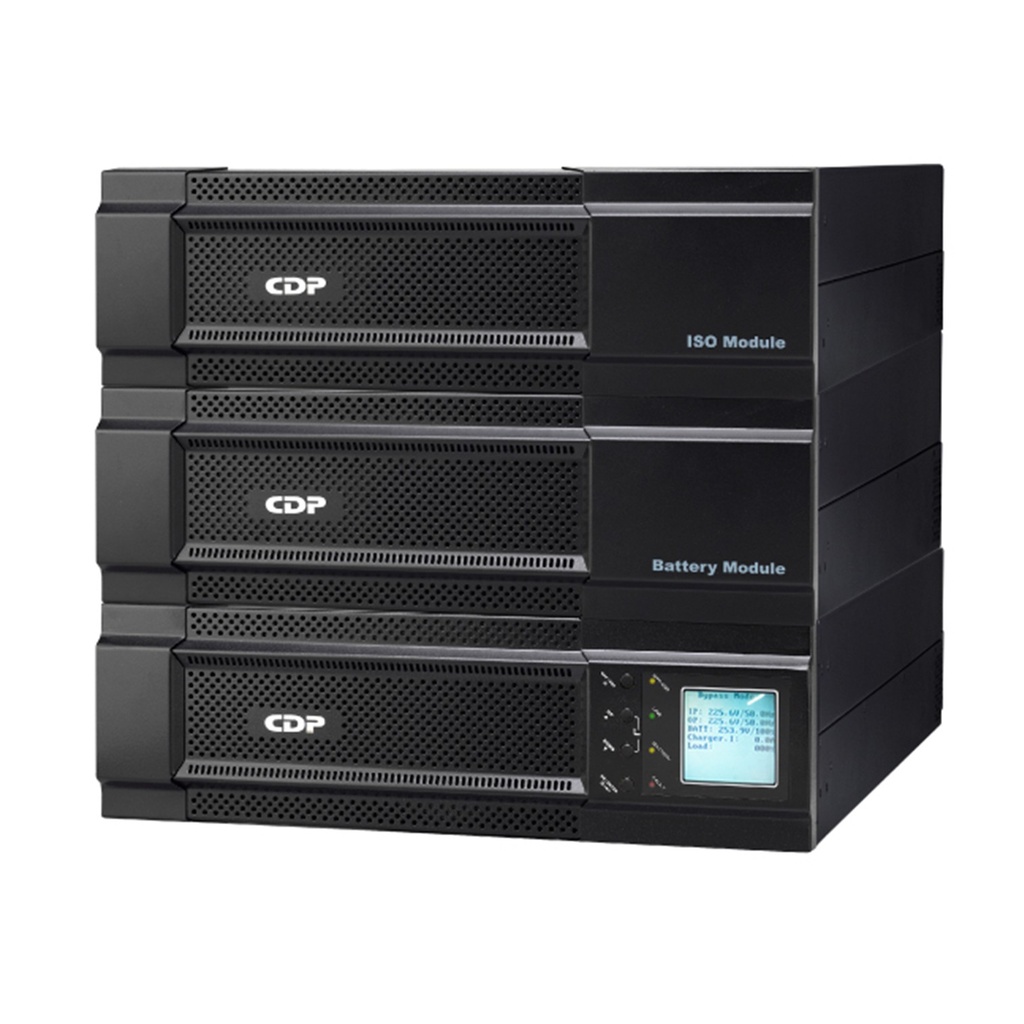 [UPO22-10RTAX] CDP - UPS de Torre En Linea UL de Doble Conversión Onda Senoidal para Montaje en Piso/Rack 10Kva / 10.000Va / 10.000W / 110-300V con Pantalla LCD 4 Salidas 5-15R