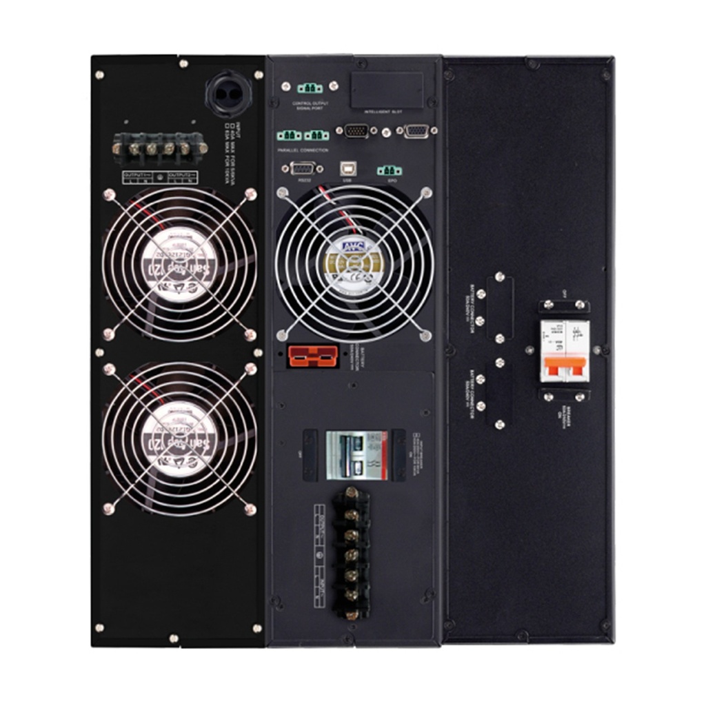 [UPO22-10RTAX] CDP - UPS de Torre En Linea UL de Doble Conversión Onda Senoidal para Montaje en Piso/Rack 10Kva / 10.000Va / 10.000W / 110-300V con Pantalla LCD 4 Salidas 5-15R