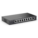 [RG-ES209GC-P] Ruijie Reyee - Switch Administrable 8 Puertos PoE+ 802.3af/at Gigabit Gestión Gratuita desde la Nube 120W