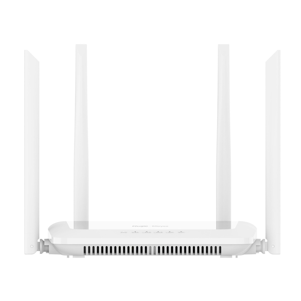[RG-EW1200] Ruijie Reyee - Router Inalámbrico WiFi5 Doble Banda 1 Puerto Wan 10/100 y 3 Puertos Lan 10/100 Hasta 1,200 Mbps