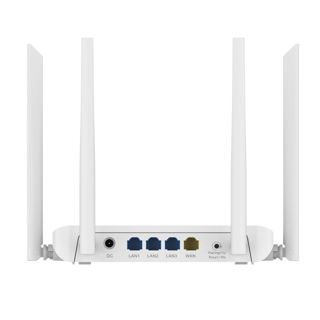 [RG-EW1200] Ruijie Reyee - Router Inalámbrico WiFi5 Doble Banda 1 Puerto Wan 10/100 y 3 Puertos Lan 10/100 Hasta 1,200 Mbps