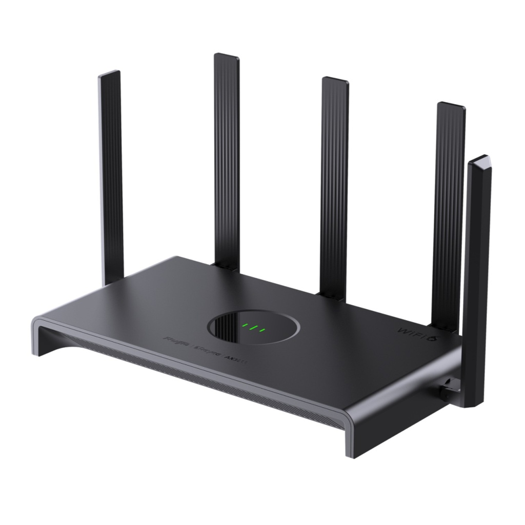 [RG-EW3000GXPRO] Ruijie Reyee - Router Inalámbrico MESH Diseñado para GAMING con Doble Puerto WAN Gigabit para Sumar Ancho de banda 3 puertos LAN Gigabit WiFi6 2x2 Doble Banda