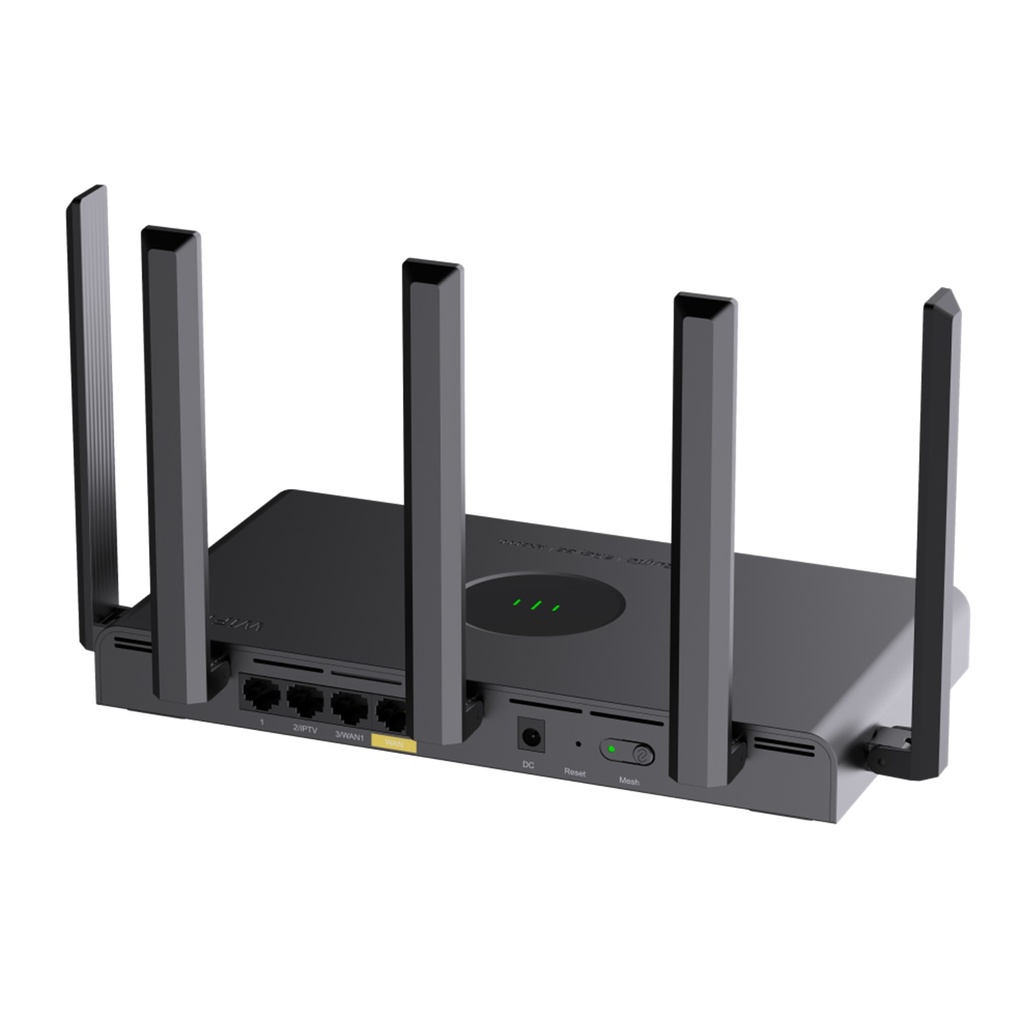 [RG-EW3000GXPRO] Ruijie Reyee - Router Inalámbrico MESH Diseñado para GAMING con Doble Puerto WAN Gigabit para Sumar Ancho de banda 3 puertos LAN Gigabit WiFi6 2x2 Doble Banda