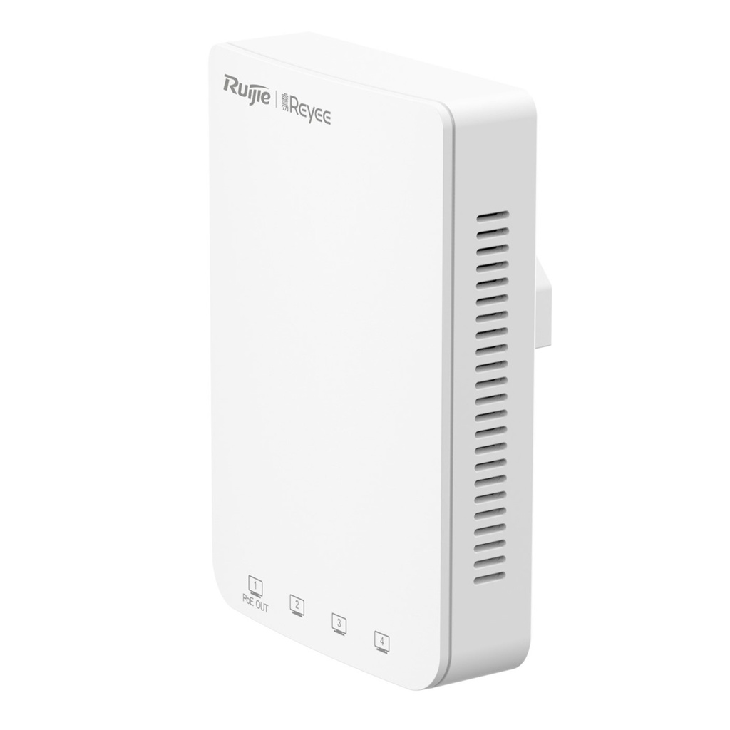 [RG-RAP1200(P)] Ruijie Reyee - Punto de Acceso WiFi5 1 puerto PoE Out hasta 1.7 Gbps Doble Banda 802.11ac MU-MIMO 2x2