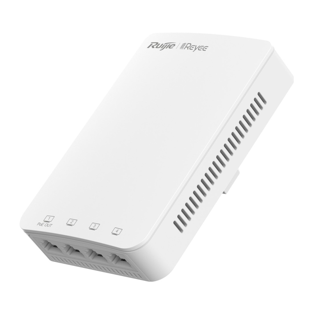 [RG-RAP1200(P)] Ruijie Reyee - Punto de Acceso WiFi5 1 puerto PoE Out hasta 1.7 Gbps Doble Banda 802.11ac MU-MIMO 2x2