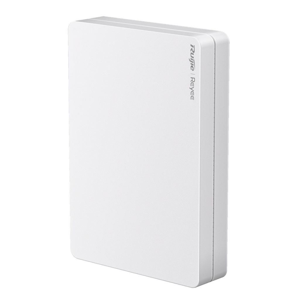 [RG-RAP1260] Ruijie Reyee - Punto de Acceso WiFi6 de Pared para Interior 360 Doble Banda 2976 Mbps 4 puertos GE downlink + 1 puerto GE uplink hasta 512 usuarios Portal Cautivo Standalone Mesh