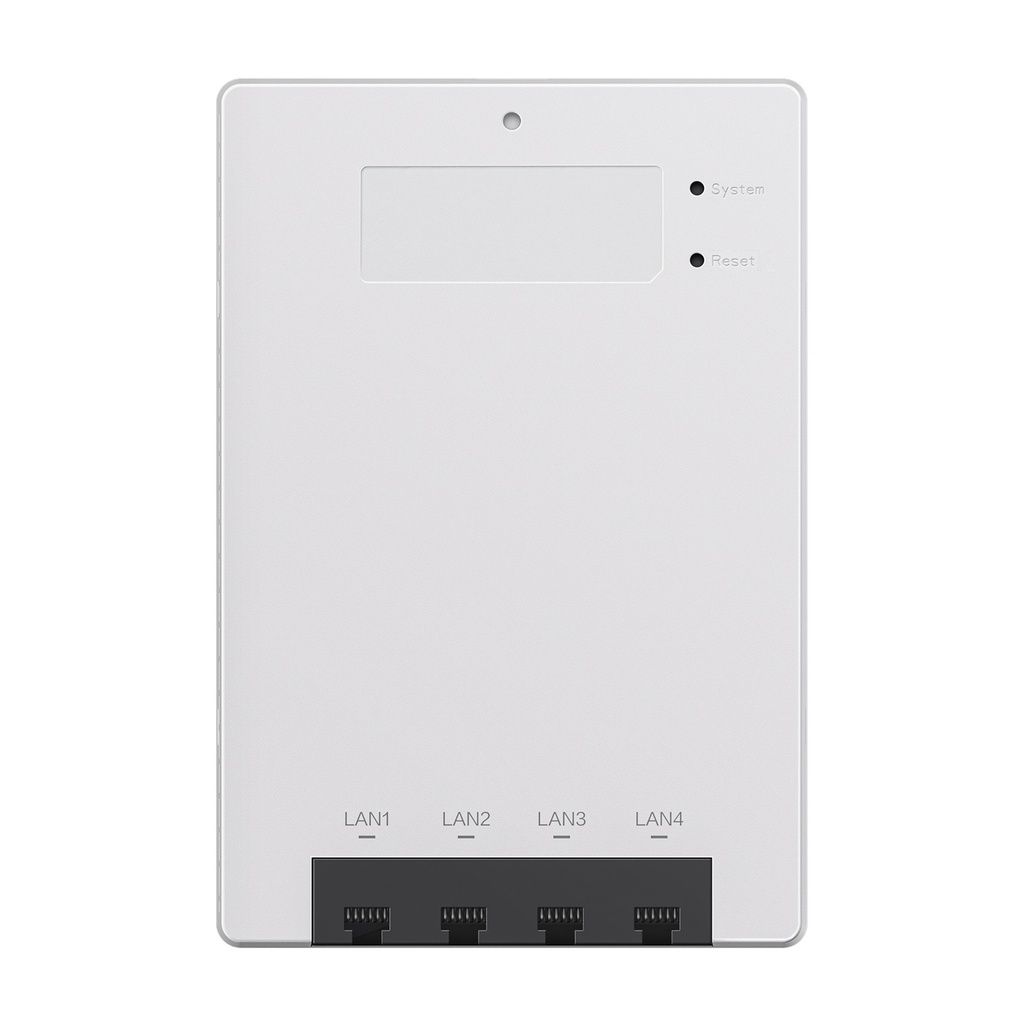 [RG-RAP1260] Ruijie Reyee - Punto de Acceso WiFi6 de Pared para Interior 360 Doble Banda 2976 Mbps 4 puertos GE downlink + 1 puerto GE uplink hasta 512 usuarios Portal Cautivo Standalone Mesh