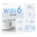 [DECO-X50-PRO-2PACK] TP-Link - Deco AX3000 Whole Home Mesh WiFi 6 [2 Unidades]