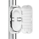 [UACC-FIBER-SR-KIT] Ubiquiti - Caja Resistente a los rayos U para montaje en Poste o Pared con Carrete Desmontable para Organizar y Reducir la Tensión Física del Cableado